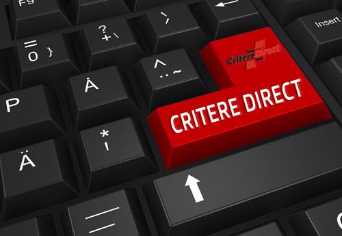 touche entrée d'un clavier avec le logo de criteredirect